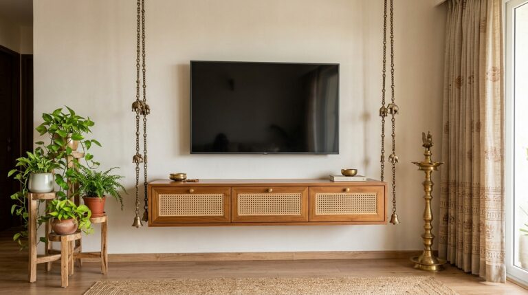 19 TV Wall Decor Living Room Ideas That Make the Screen Look Designed